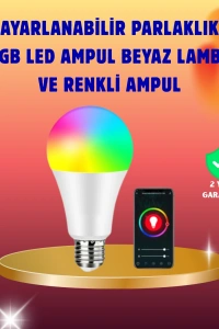Enerji Verimli Akıllı LED Ampul, Uzaktan Kontrol Özellikli