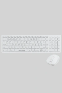 Ergonomik Kablosuz Klavye Mouse Takımı - Tam Boy, Sessiz ve Güvenilir