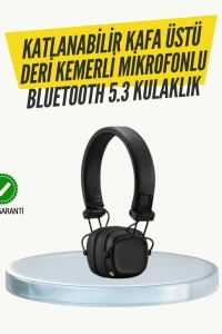 Ergonomik Konforlu Kablosuz Kulak Üstü Bluetooth Kulaklık