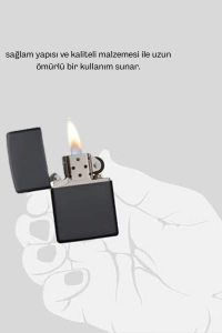 Ergonomik Metal Çakmak Mat Kaplamalı ve Şık Tasarımlı Aksesuar