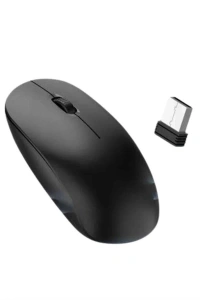 Ergonomik Tasarım Kablosuz Siyah Mouse Hassas Uzun Ömürlü