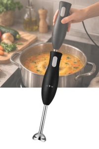 Ergonomik Tasarımlı El Blenderı Paslanmaz Çelik Metal Blender Ayağı
