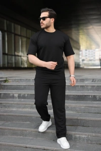 Erkek Alt Üst Krep İkili Takım