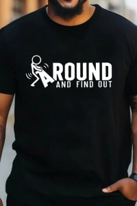 Erkek Around Baskılı Süprem T-shirt
