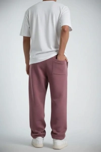 Erkek Baggy Alt Eşofman - Gül Kurusu