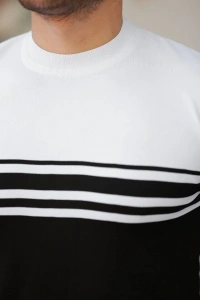 Erkek çizgili Kısa Kollu T-shirt