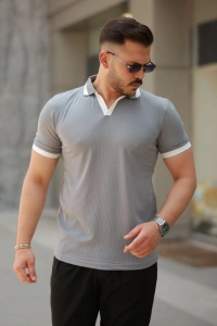 Erkek Hemşire Yaka Kısa Kollu Tişört