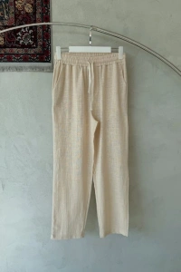 Erkek İthal Yıkamalı Keten Pantolon