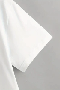 Erkek Kısa Kollu Bisiklet Yaka Baskılı Süprem Tişört