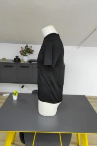 Erkek Kısa Kollu Bisiklet Yaka Burgu Tişört