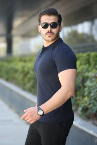 Erkek Kısa Kollu Yakalı Tişört