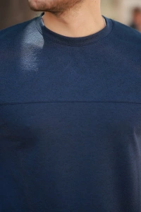 Erkek Oversize Bisiklet Yaka Kısa Kollu T-shirt