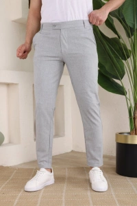 Erkek Slim Fit Dilli Kumaş Pantolon