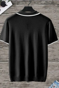 Erkek Uzun Kollu Yakalı Triko Bluz