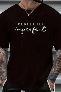 Erkekler Için PERFECTLY Günlük Tişört  - Siyah