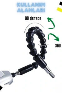 Esnek Şaftlı Tornavida Ucu Seti