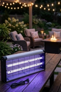 Ev Balkon Mutfak İçin Elektrikli Sinek Savar 10W UV Işıklı Lamba
