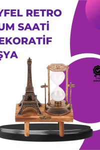 Ev, Ofis ve Kafeler İçin Retro Ahşap Kum Saati Dekorasyonu
