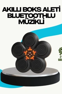 Ev Tipi Akıllı Boks Duvar Paneli Müzikli Bluetoothlu Refleks Geliştirme Cihazı