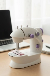 Ev Tipi Mini Dikiş Makinesi Ayarlanabilir Hız ve Işıklı