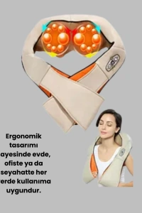 Ev Tipi Ovmalı Isıtmalı Boyun Omuz Bel Masaj Aleti Kolay Kullanım