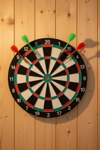 Ev ve Ofis İçin 17 İnç Dart Tahtası Seti 4 Adet Dart Oku Dahil