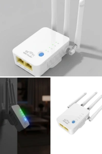 Ev ve Ofis İçin WiFi Güçlendirici WPS Düğmeli Güvenli Tekrarlayıcı