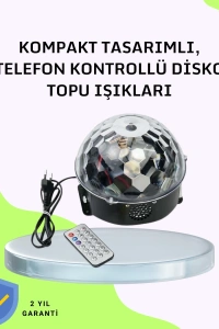 Ev ve Parti İçin Masaüstü Bluetooth Disko Topu Işık Gösterisi