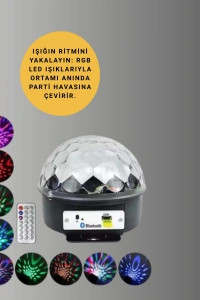 Ev ve Parti İçin Masaüstü Bluetooth Disko Topu Işık Gösterisi