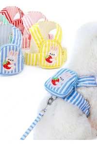 Evcil Hayvan Çantalı Göğüs Gezdirme Tasması Seti