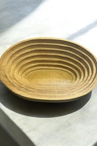 Evcil Hayvan Oval Ahşap Yatak