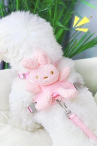 Evcil Hayvan Peluş Ayıcıklı Göğüs Gezdirme Tasması Set