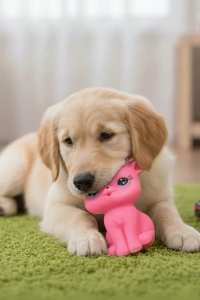 Evcil Hayvan Sesli Geyik Şeklinde Plastik Oyuncak