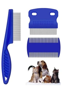 Evcil Hayvan Tarak Seti 4lü Bit Tarağı Ked Köpek Tüyüne Uygun