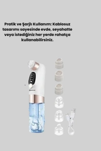 Evde Kolay Kullanım İçin Şarjlı Siyah Nokta Temizleme Aleti