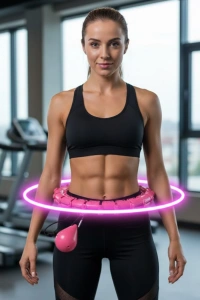 Evde Spor İçin Akıllı Hula Hoop Çemberi Bel İnceltici Mor