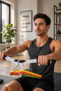 Evde Spor İçin Direnç Bantlı Üst Vücut Egzersiz Aleti