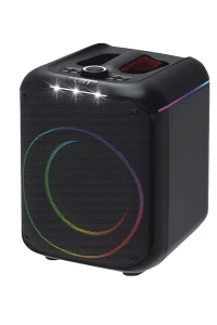 F39 25W Sürücülü RGB Işıklı 2 Adet Mikrofonlu Bluetooth 5.3 Kablosuz Hoparlör – Siyah