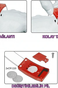 Festival & Parti LED Bileklik 3 Farklı Mod Işıklı 1 Adet