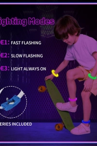 Festival & Parti LED Bileklik 3 Farklı Mod Işıklı 1 Adet