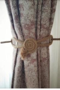 Fon Perde Aksesuarı Braçol Tül Perde Tutacağı Perde Süsü Spiral Jüt Halat Estetiği