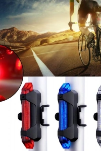 Fonksyonlu Bisiklet Arka Stop Uyarı İkaz Işığı Şarjlı 4 Modlu Lamba