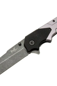 Fox A9 Gri Tanto Kamp Çakı 21cm- Yarı Otomatik, Kemerlikli