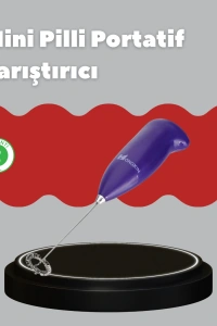 Frappe ve Cappuccino Maker – Taşınabilir Pilli Köpürtücü Mikser