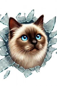 Fulcar Siamesse Araç Stickerı