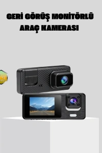 Full HD 3lü Araç Kamerası Geri Görüş Destekli Park Modlu 1080P DVR