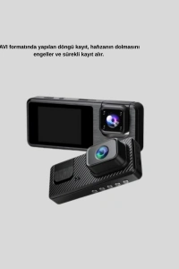 Full HD 3lü Araç Kamerası Geri Görüş Destekli Park Modlu 1080P DVR
