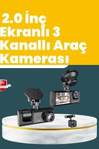 Full HD Çift Yönlü Araç Kamerası  Hareket Algılama  Döngüsel Kayıt