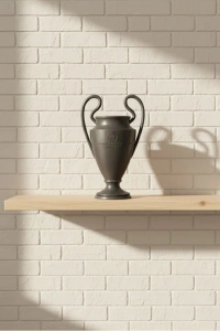 Füme Şampiyonlar Kupası 25cm Modern Dekor Ödül Biblo