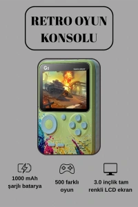 G5 Game Box Retro Mini Oyun Konsolu – 500 Dahili Oyun